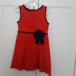 Kate Spade Red with black bow dress 5T
